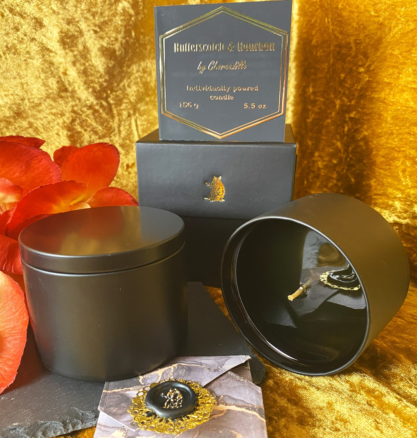 Butterscotch & Bourbon Fragrance - Hand Poured Modern Candle